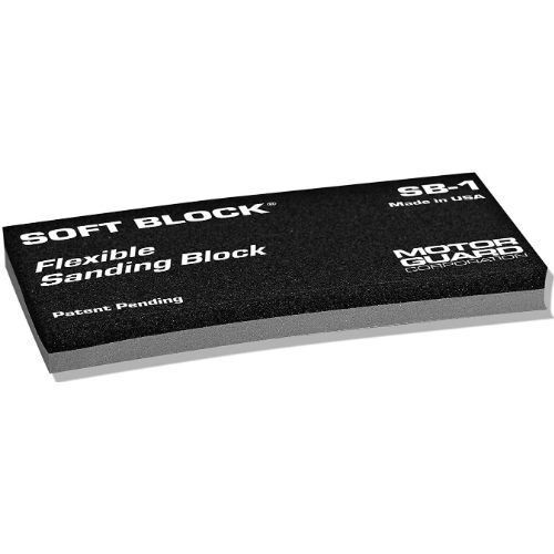 Motor Guard SB-1 Sanding Block, Soft-Block, Flexible, Double Density