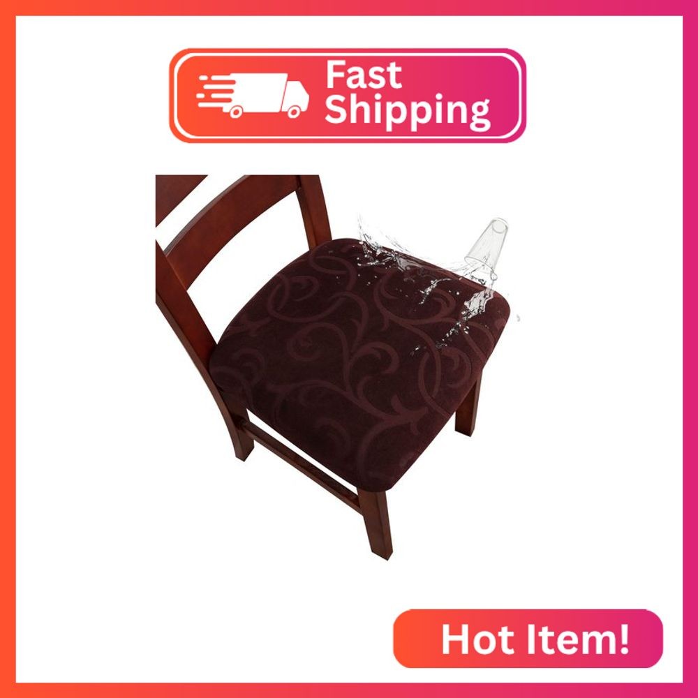 Genina Waterproof Chair Seat Covers Dining Room Chair Covers Stretch Seat Cover