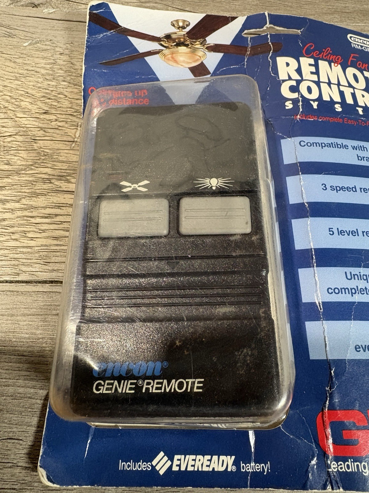 Genie Ceiling Fan Remote Control System Model RM-GENC - New W/ Package Damage