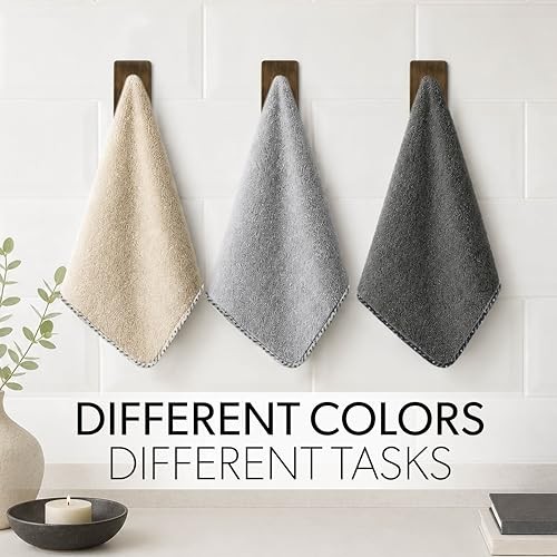 AllSwipe Multi-Purpose Microfiber Towels for Cars, Microfiber Cleaning 12 Pack