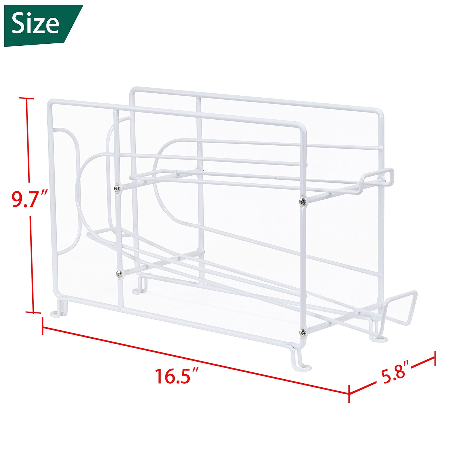 Soda Can Rack Organizer For Pantry Stackable 2 Pack Metal Rustproof Can Dispense