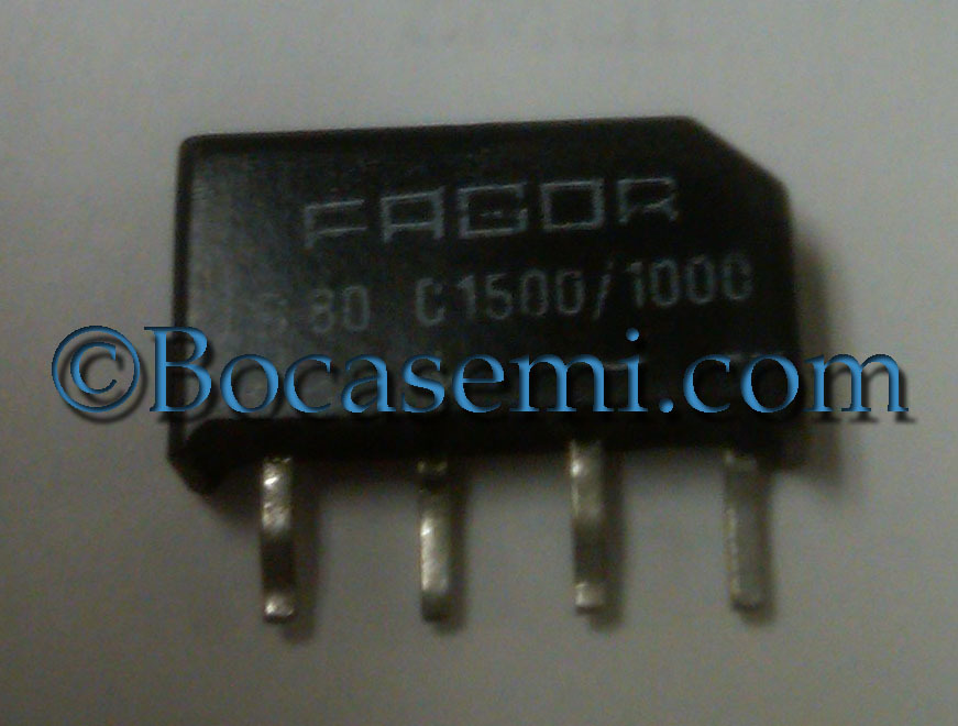 Fagor B80C1500/1000 Single Phase Fullwave Rectifier 200V 1.5A  NOS
