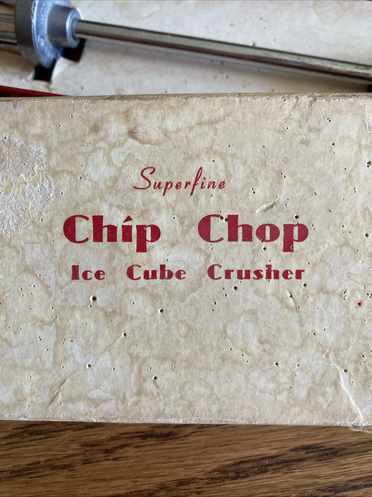 ICE CHIPPER-(Vintage) Chip Chop Ice Cube Crusher W/box