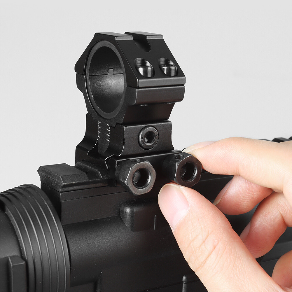 2Pcs Precision Adjustable Center Height 11mm Dovetail Scope Rings 1"/30mm Mount