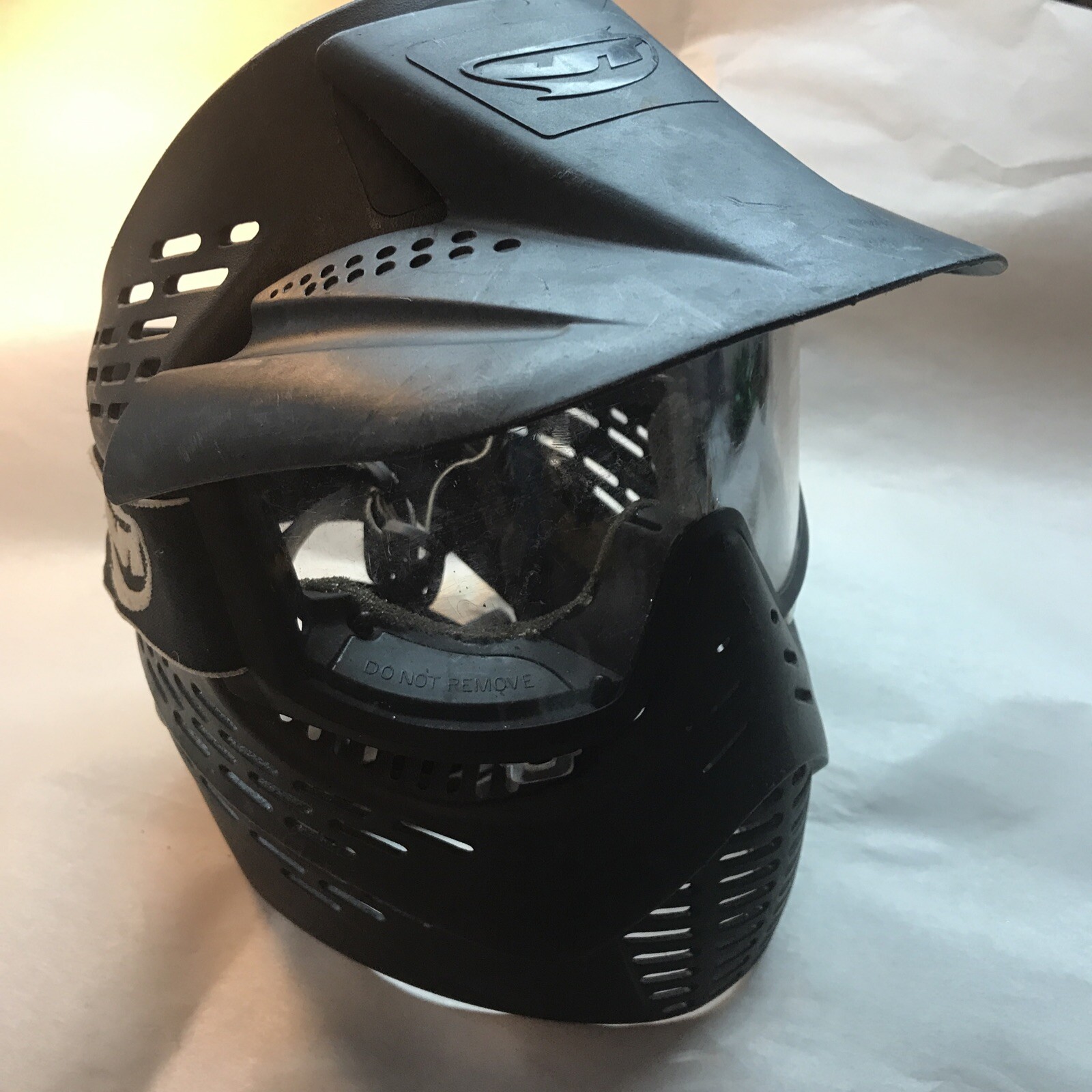 JT Paintball Mask with Visor - BLACK