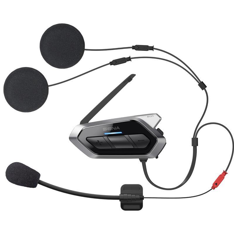 Sena 50R HD Motorcycle Bluetooth Communication System Mesh Intercom Single Pack