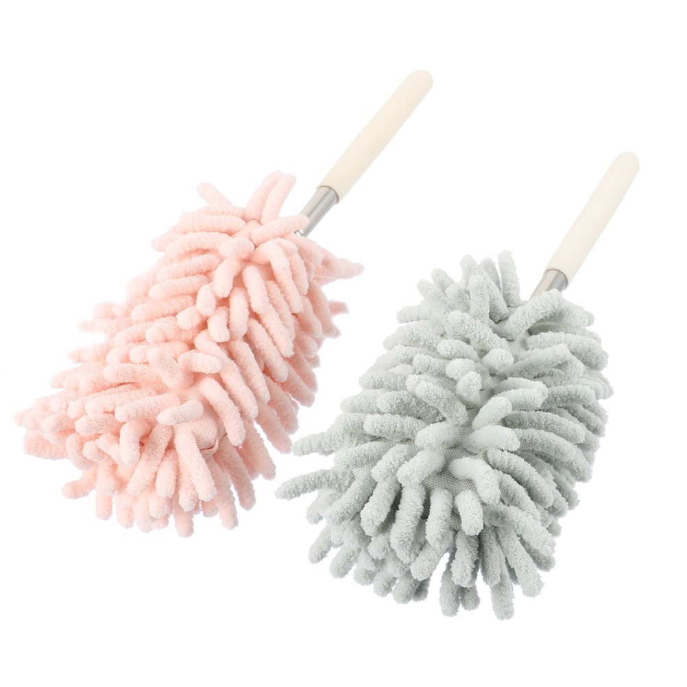 2 Pcs Duster Telescopic Sweeper Bendable Mini Dusters for Cleaning Broom