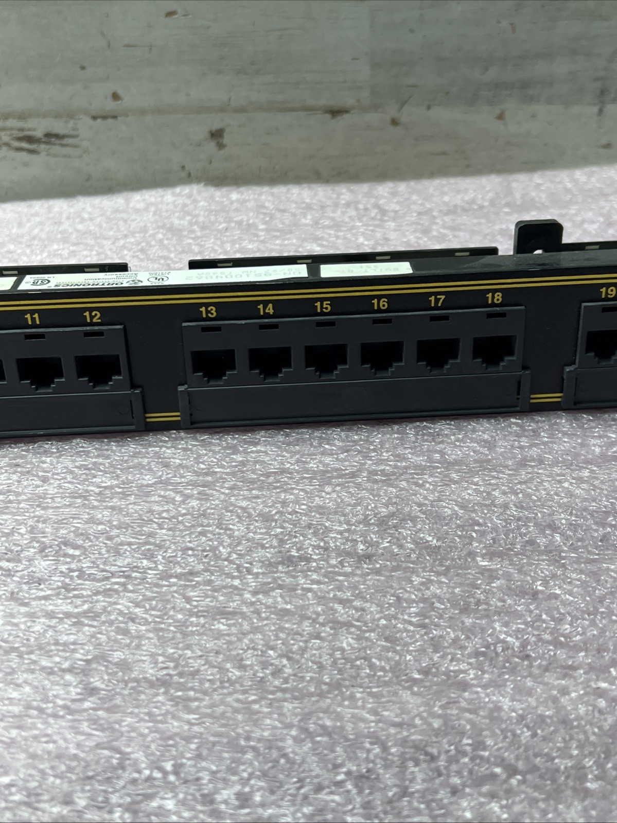 Used Ortronics OR-851004862 24 Port 110 Patch Panel Cat 5