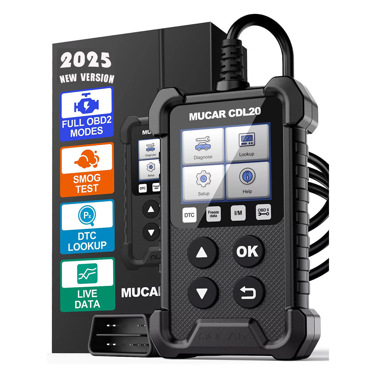 2025 MUCAR CDL20 OBD2 Code Reader Scanner Car Engine Light Diagnostic Scan Tool