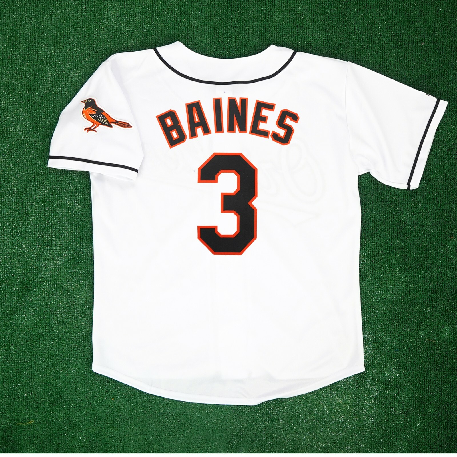 Harold Baines Baltimore Orioles 1995 Home Men's White Jersey w/ Team Patch
