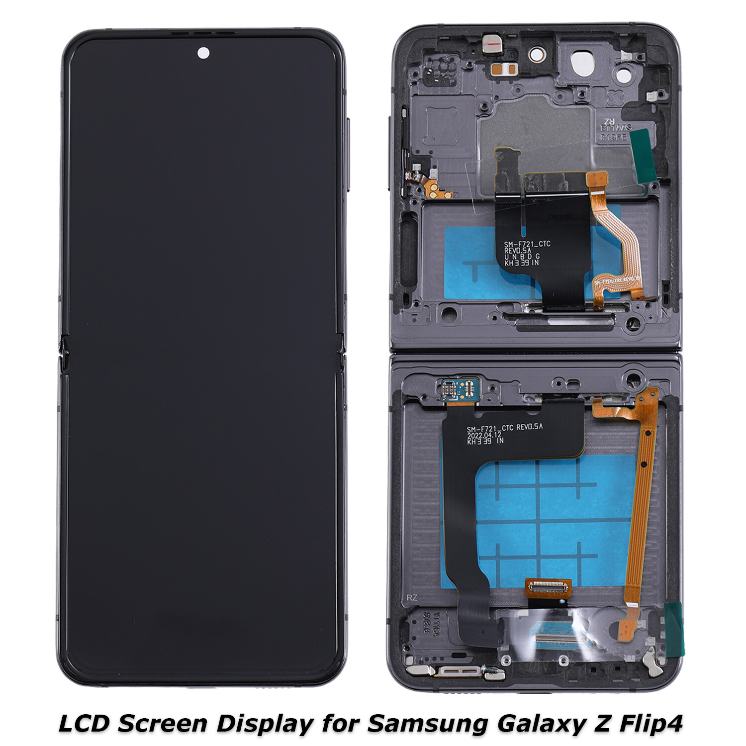 OLED Display LCD Screen w/ Touch Digitizer For Samsung Galaxy Z Flip4 Graphite