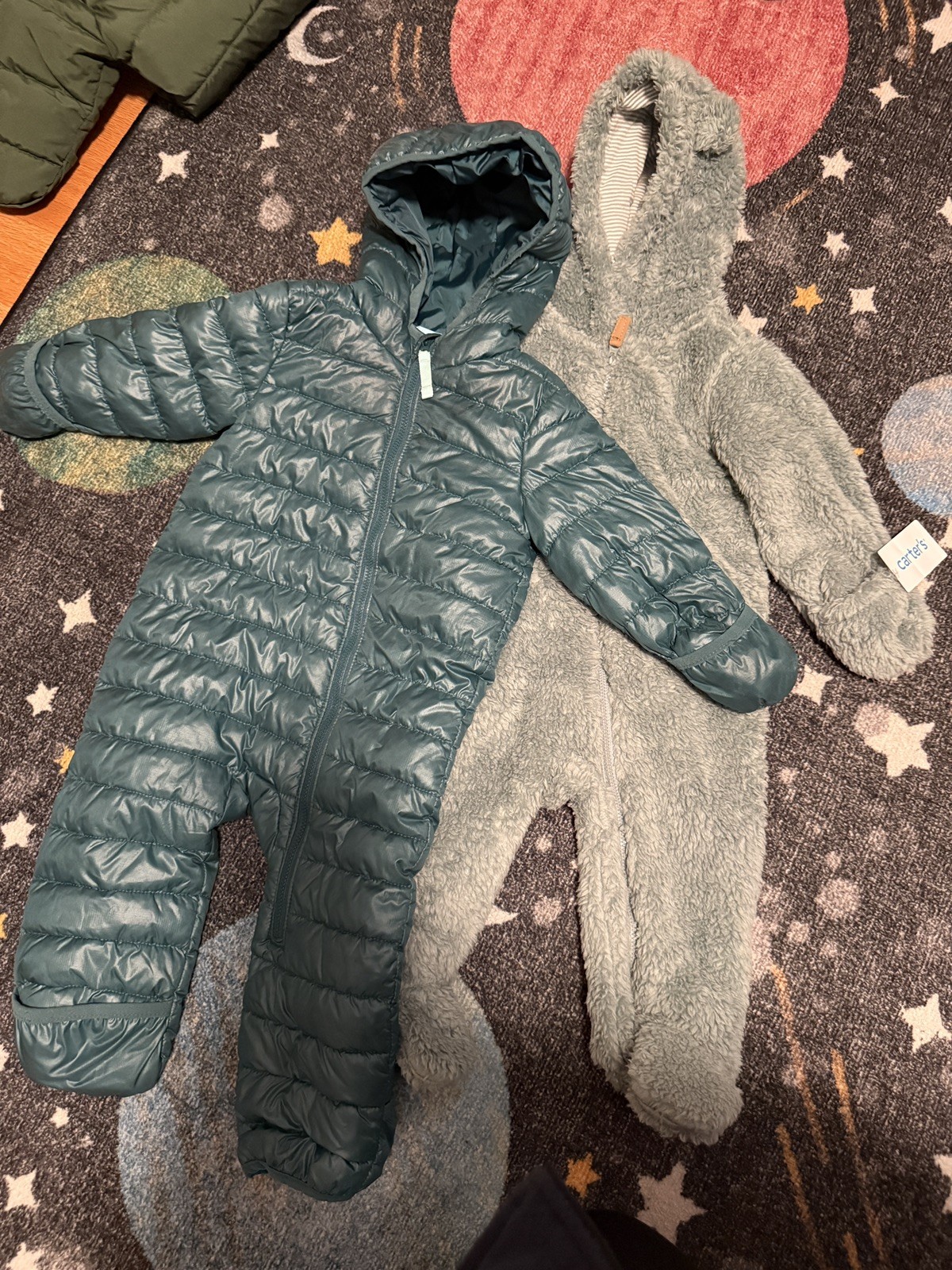 6-12 Months and 9 months Gender Neutral Winter Jumpers Lot of 2 - Gently Used