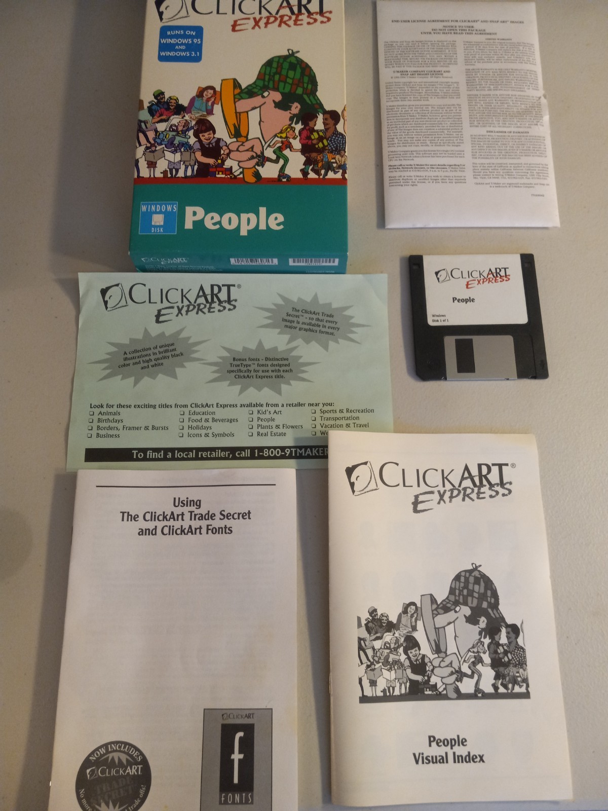Click Art Express - People WINDOWS DISK Retro