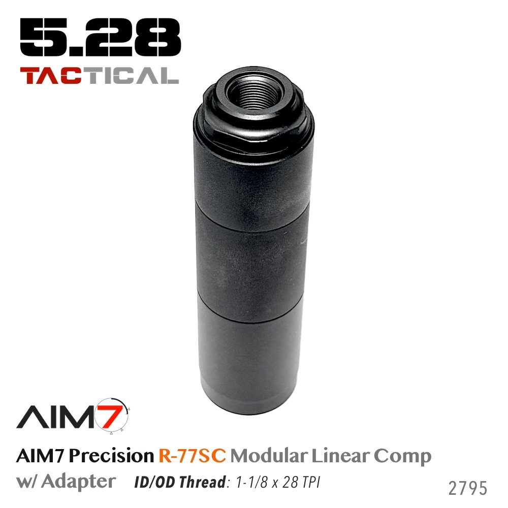 AIM7 R-77SC Modular Linear Comp Multi 223, 30CAL,9mm CNC Aluminum Black