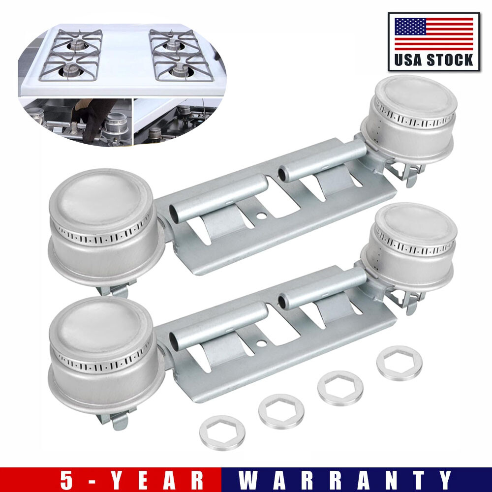 WB16K10026 (2 PACK) Gas Stove Top Double Burner for GE AP2633210 PS232404 WB29K