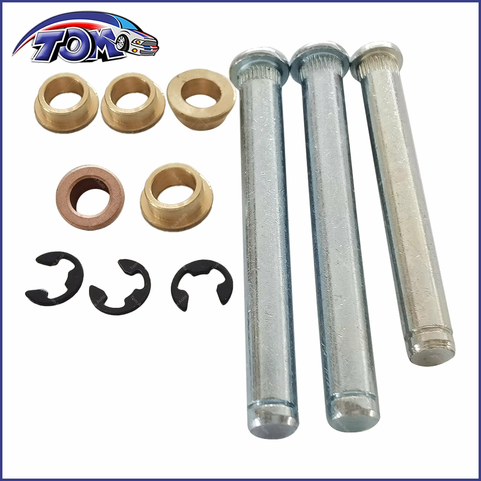 Front/Rear Crew Cab Door Hinge Pin Bushing Kit for 1999-2009 Dodge Dakota