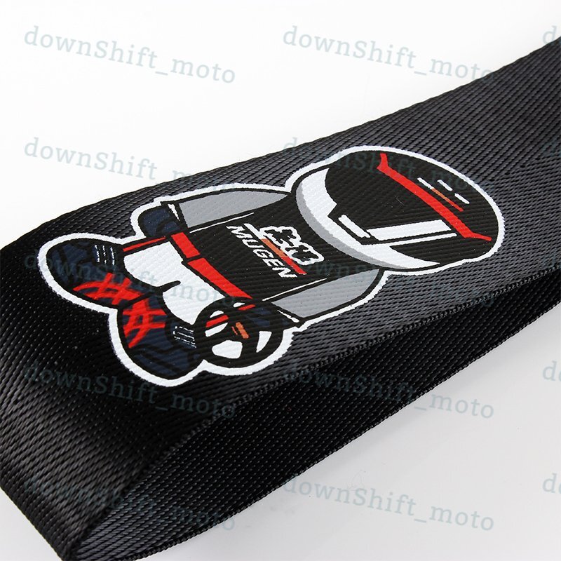 High Strength JDM MUGEN Tow Strap Front Rear Bumper Towing Hook for Honda Acura