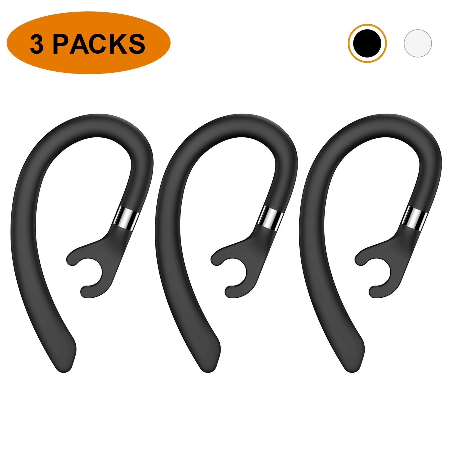 New bee Ear Hooks Replacement Ear Hook Clips- Snap-in Headset Spare Clamp Hoo...