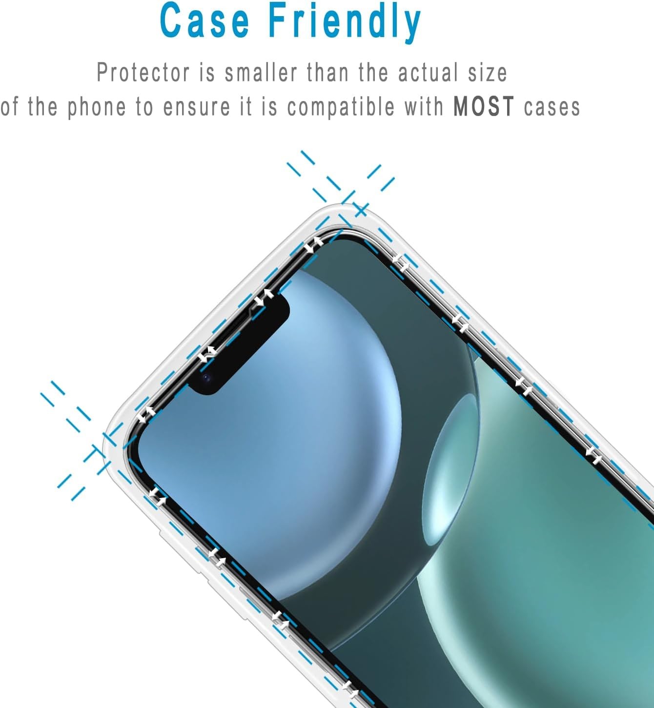 2 Pack) Screen Protector for iPhone 17e / iPhone 16e Tempered Glass, Anti