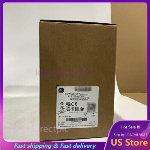 AB 25A-D030N104 PowerFlex 523 15kW (20Hp) AC Drive New Sealed Fast Shipping