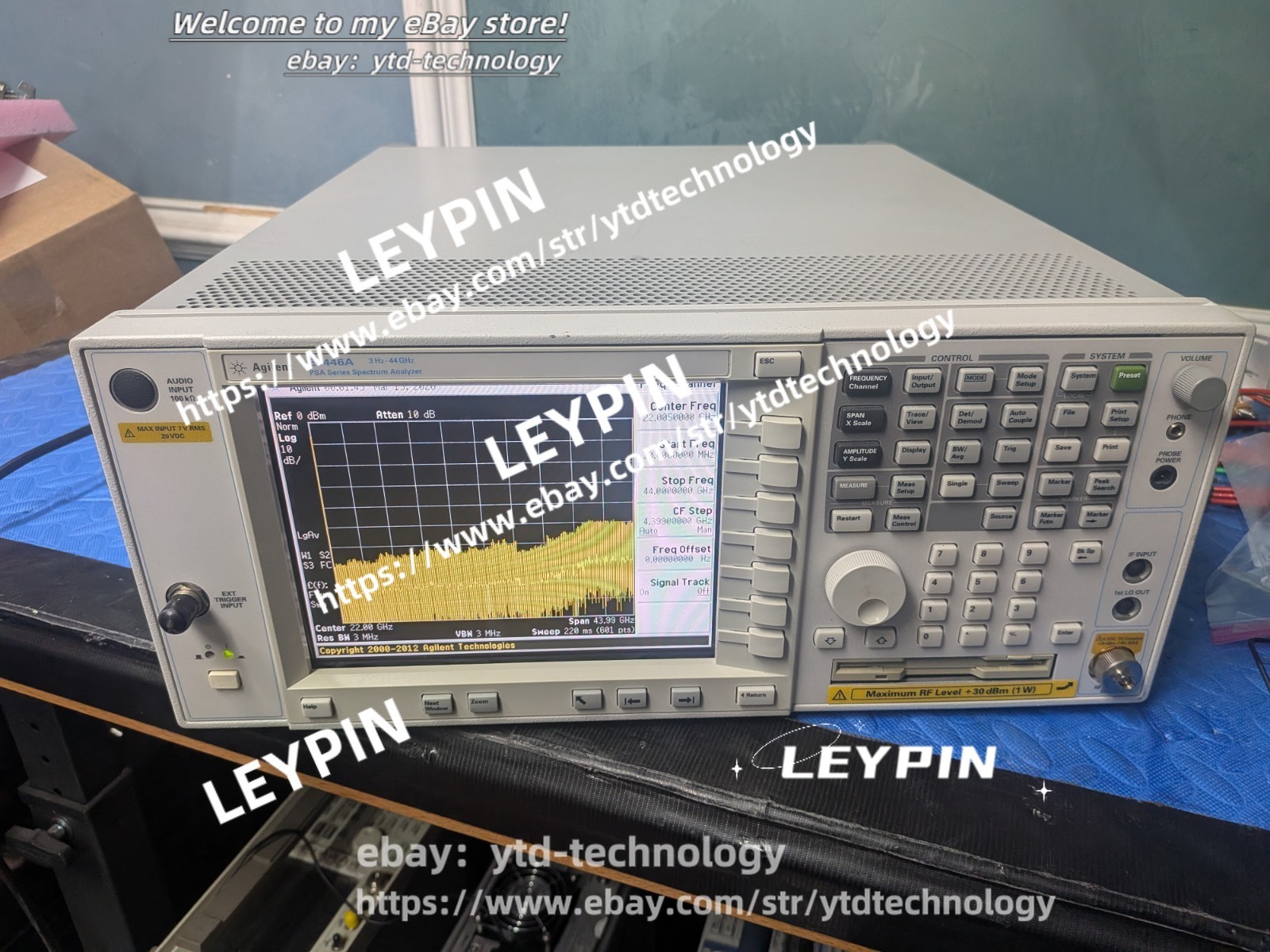 PSA Agilent E4448A Spectrum Analyzer 50 GHz 226 115 1DS B7J 710 Hrs!*ytd