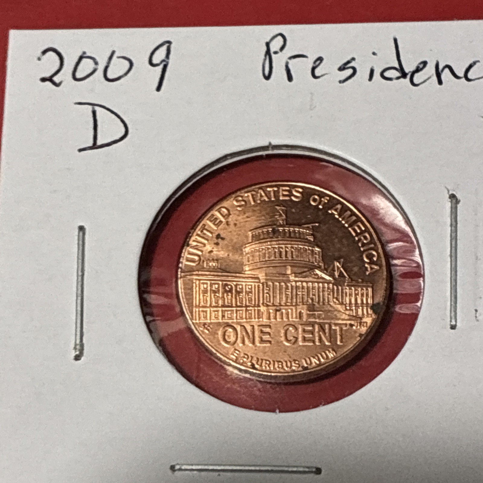 2009 D Lincoln Cent •Presidential Years • #260718 • BU  but has spots