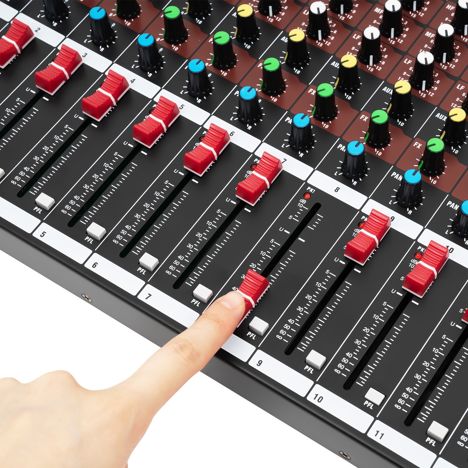 16 Channel Professional Powered Mixer Power Mixing 16 DSP Stage/Live Sound USB