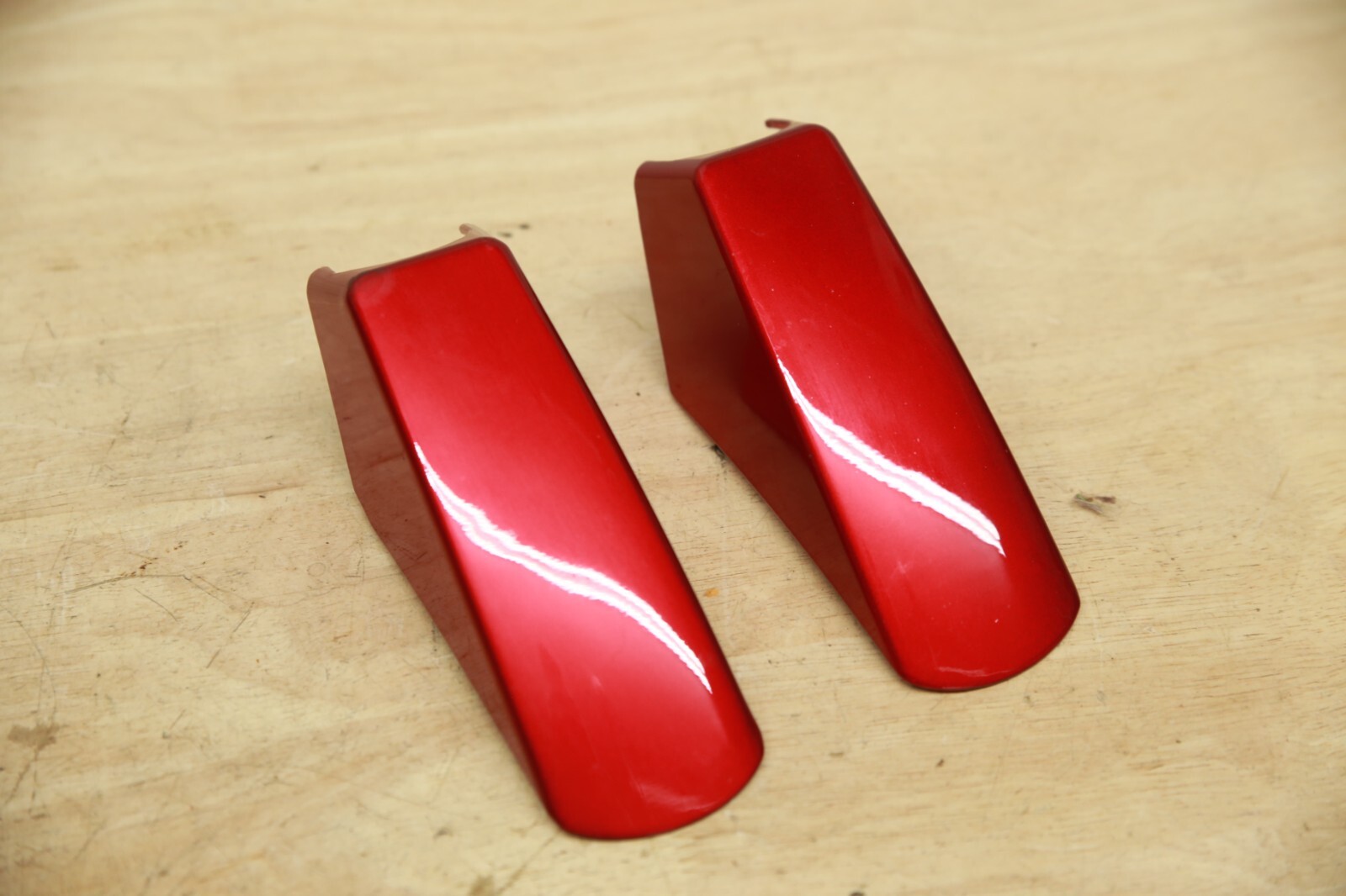 PAIR Front Caster Covers for Golden Compass Sport Power Chairs, RED Shroud