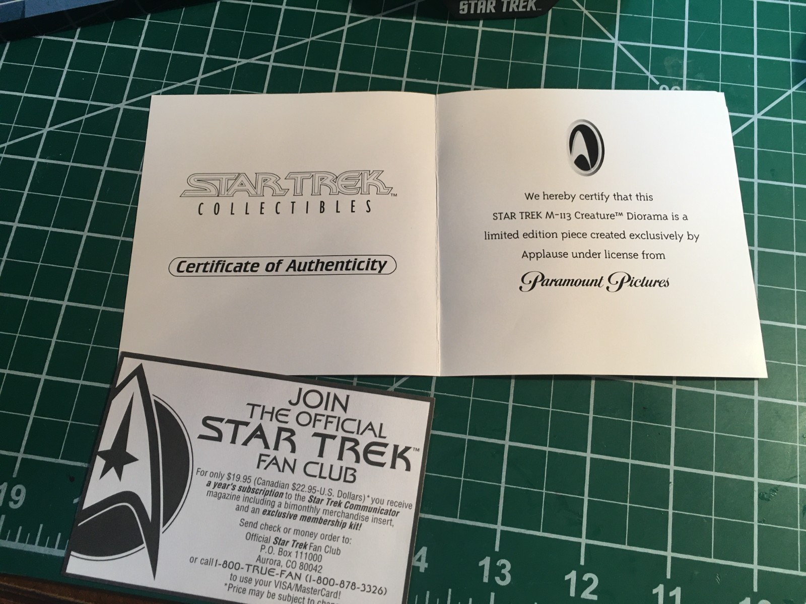 Star Trek Applause "M-113 Creature" in original packing with certificate