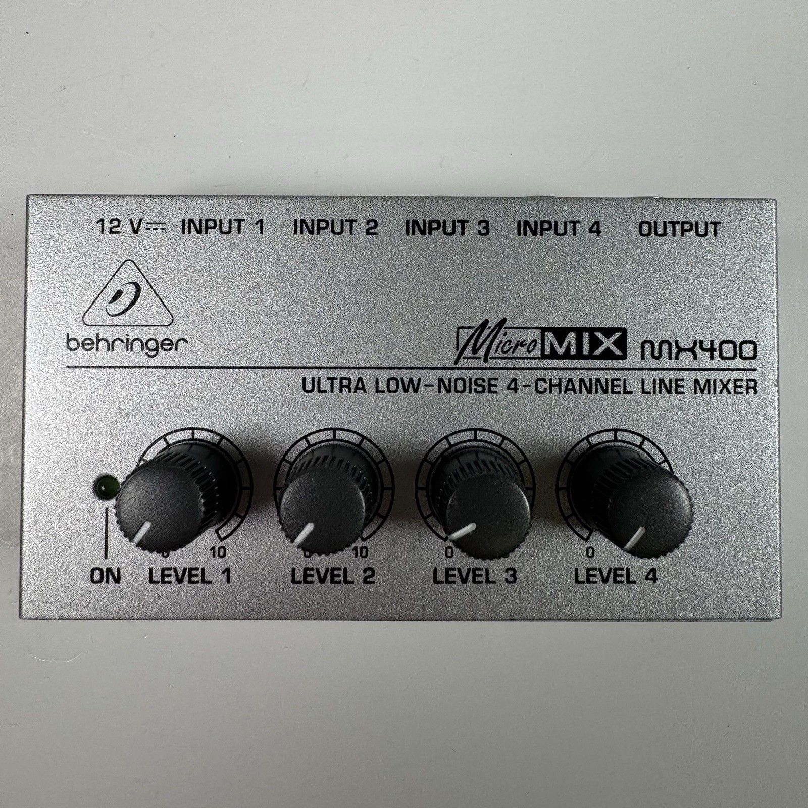 Behringer MicroMIX MX400 4-Channel Ultra Low-Noise Line Mixer Untested