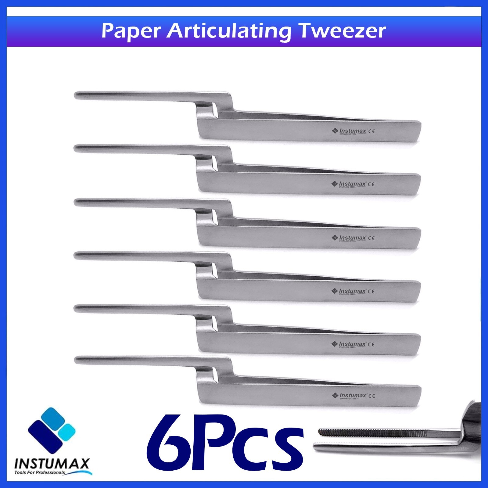 Articulating Paper Forceps Holder Straight Dental Restoration Instruments