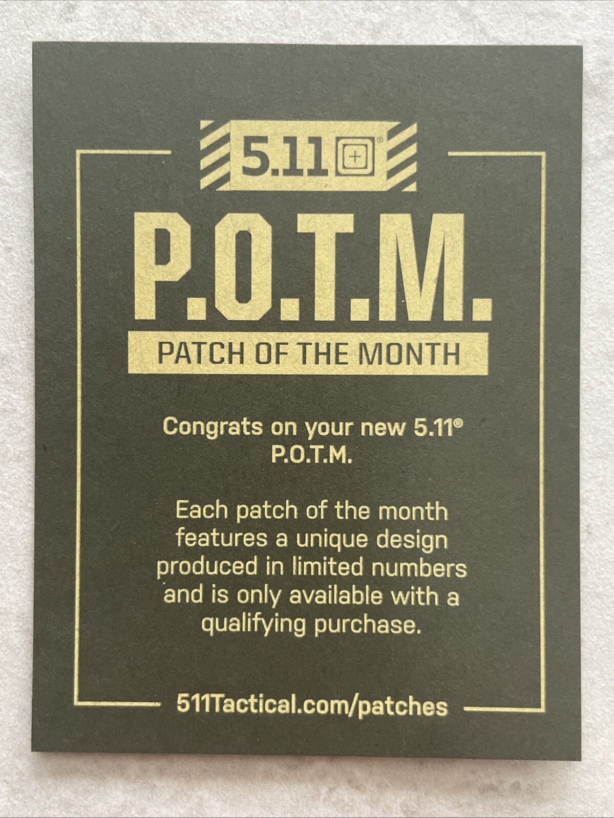 5.11 POTM PATCH OF THE MONTH JANUARY 2025 #133 DEEP DIVE INTO 25’ 🍾 SUBMARINE