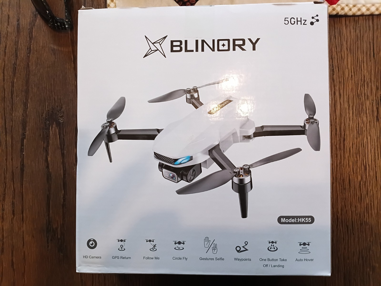 Blinory HK55 GPS Drone HD Camera, GPS Return, Follow Me, Circle Fly, App Control