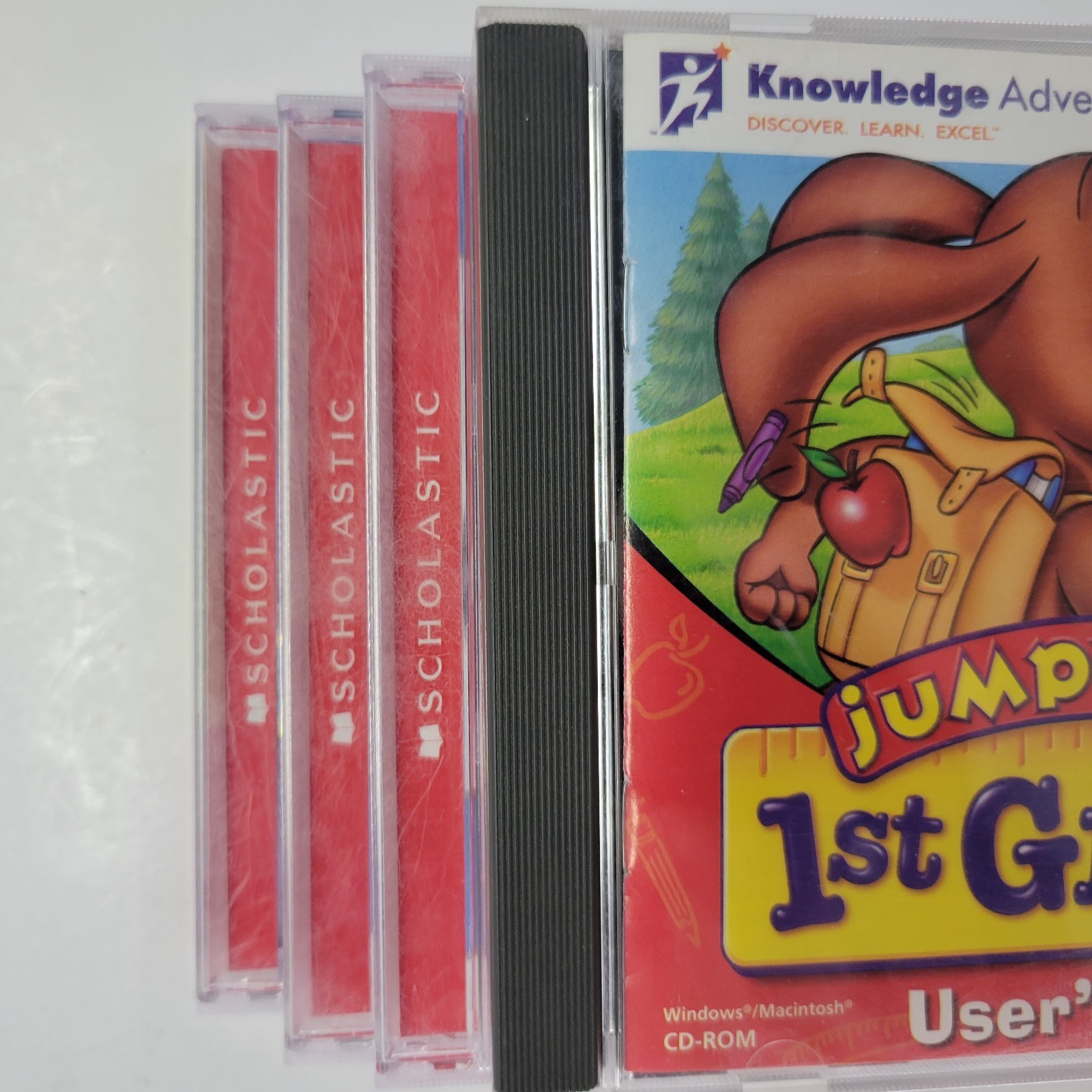 4 JumpStart Reader Rabbit Reading Preschool Kindergarten 1st 2nd Grades CD Rom