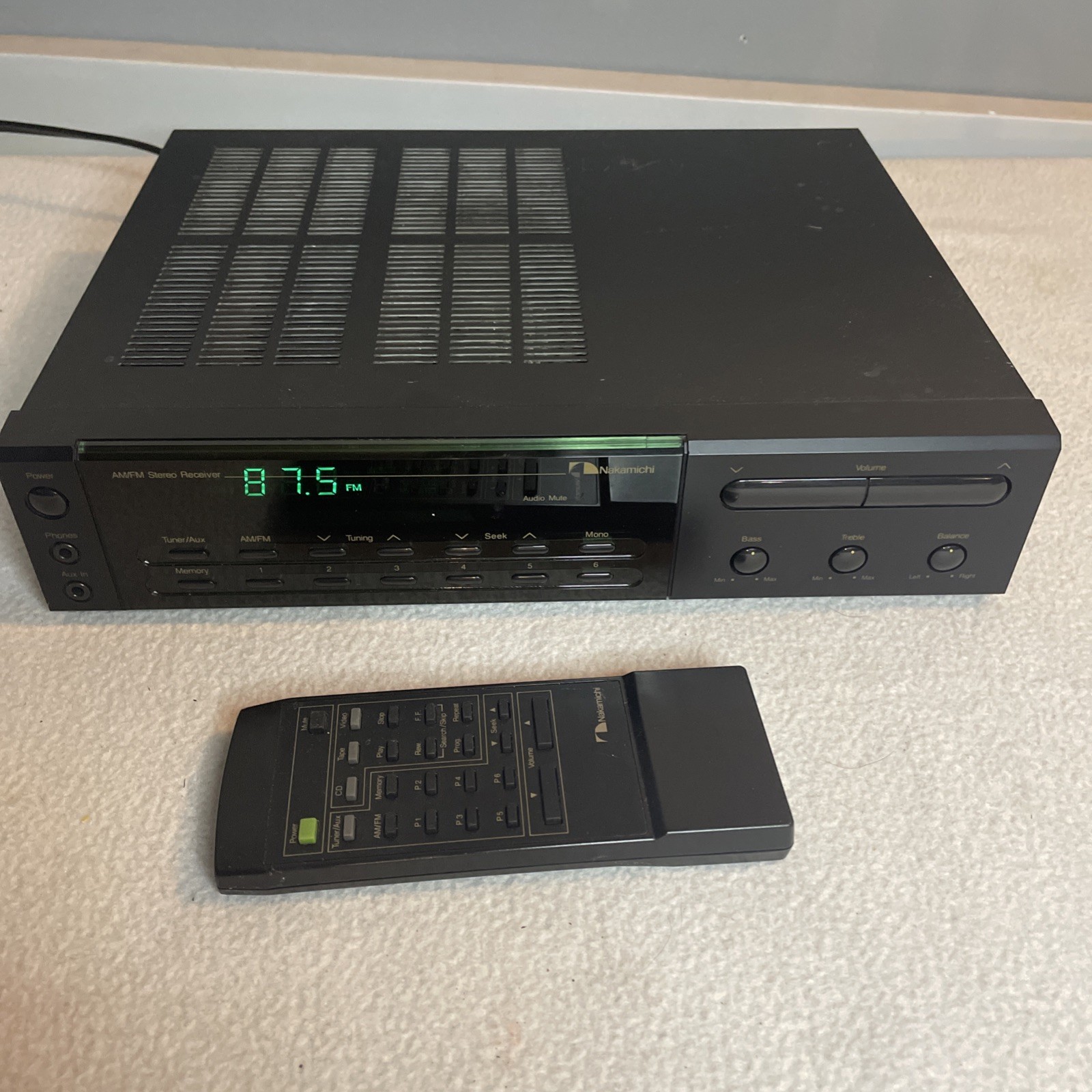 Vintage Nakamichi R-1 Mini System AM/FM Stereo Receiver with Remote
