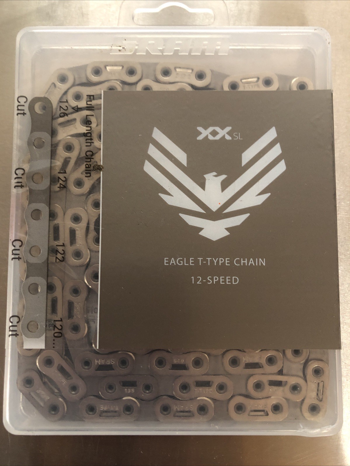 Sram XX SL EAGLE T-Type 12 Speed Chain Hollow Pin Rivet 126 Links Flattop