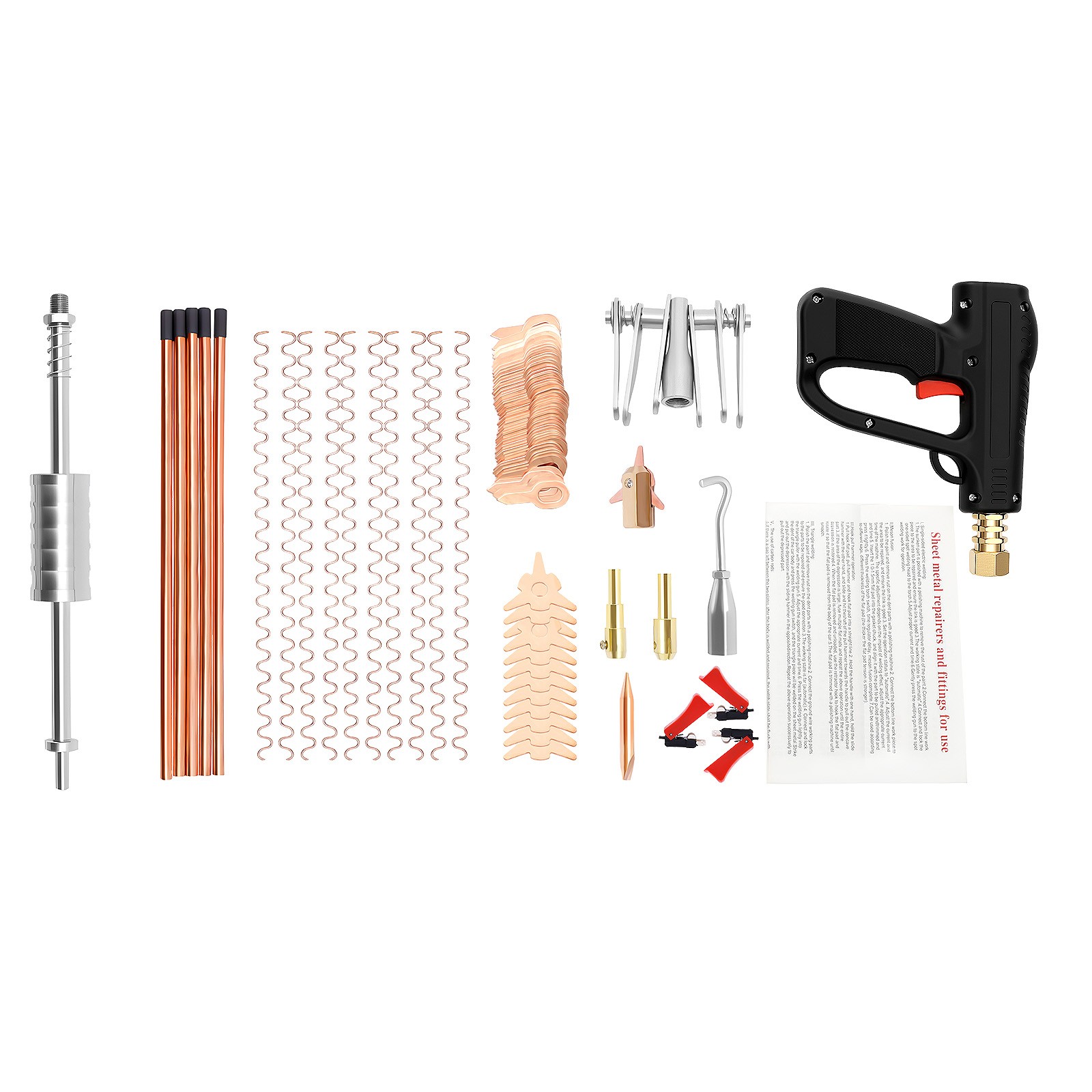 86PC Stud Welder Dent Puller Kit Car Body Spot Repair Device Welding Repair Tool