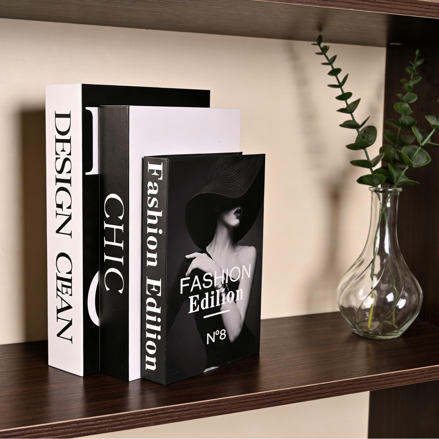 Decorative Storage Books for Home Decor, Set of 3 Stylish Boxes Enhance Your ...