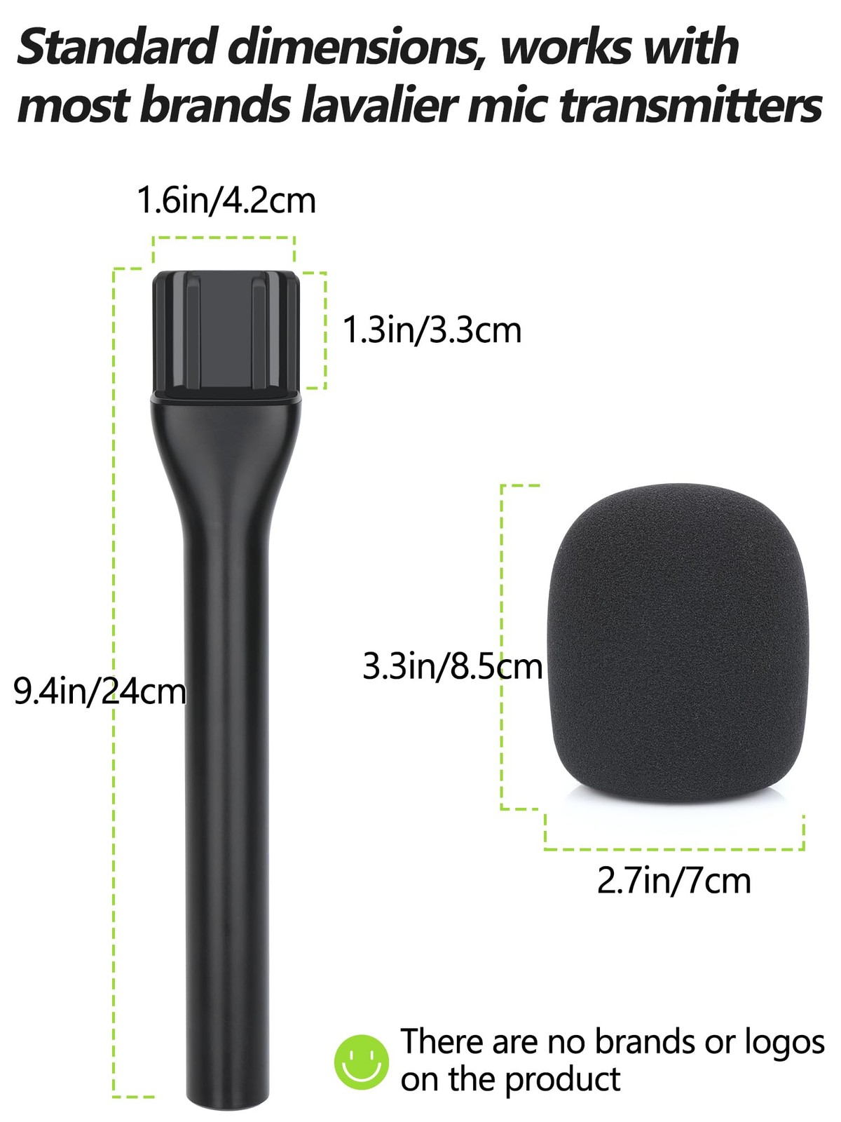 Interview Microphone Handheld Adaptor for Rode Wireless Go Ii/Wireless Pro/Wi...