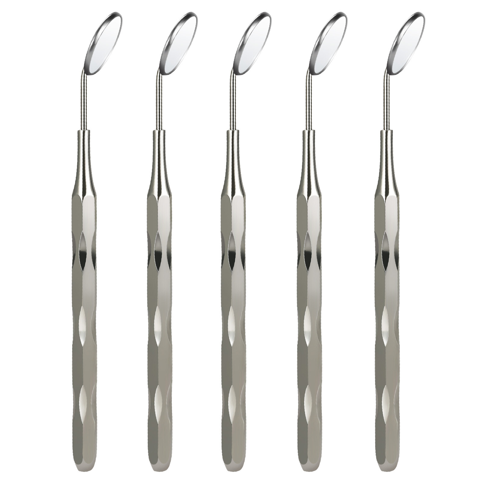 JMU #5 Dental Mirror with Octagonal Handle/Unique Hollow Handle Oral Instrument