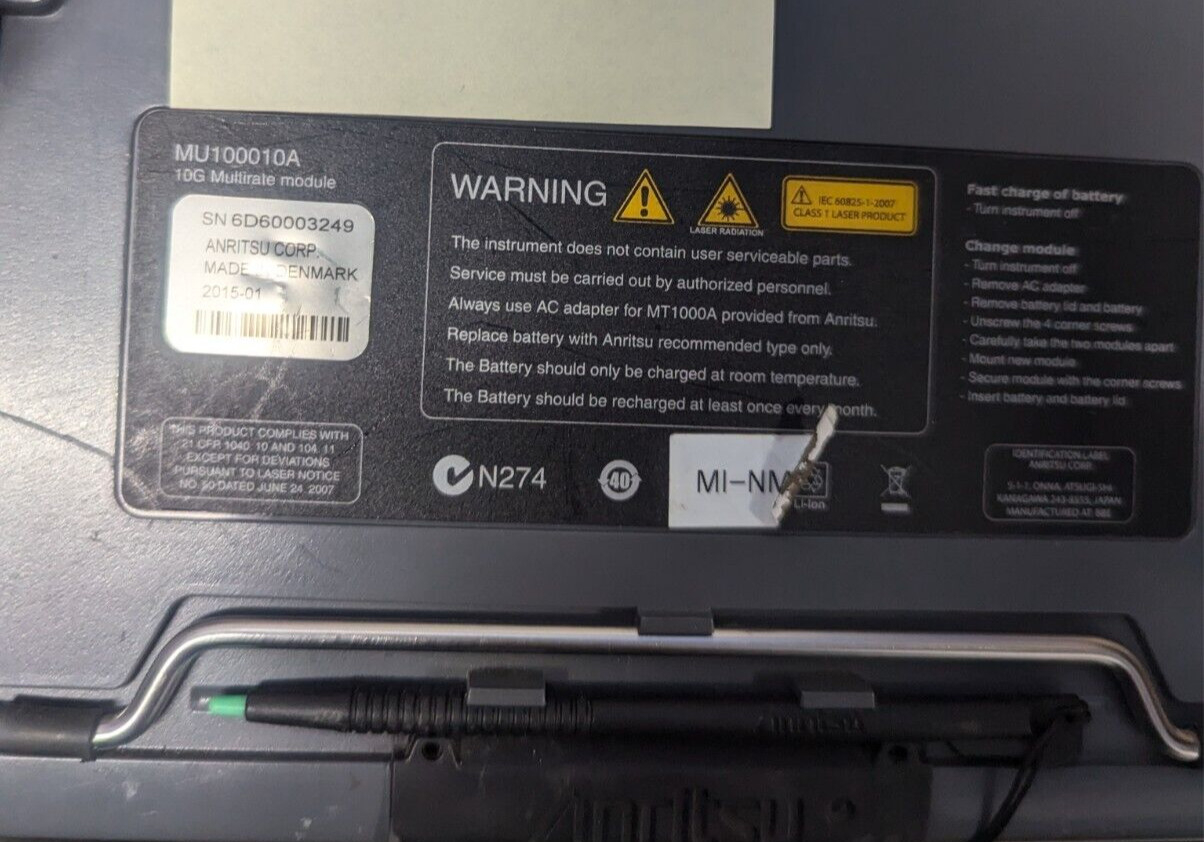 ANRITSU MT1000A NETWORK MASTER PRO; MU100010A