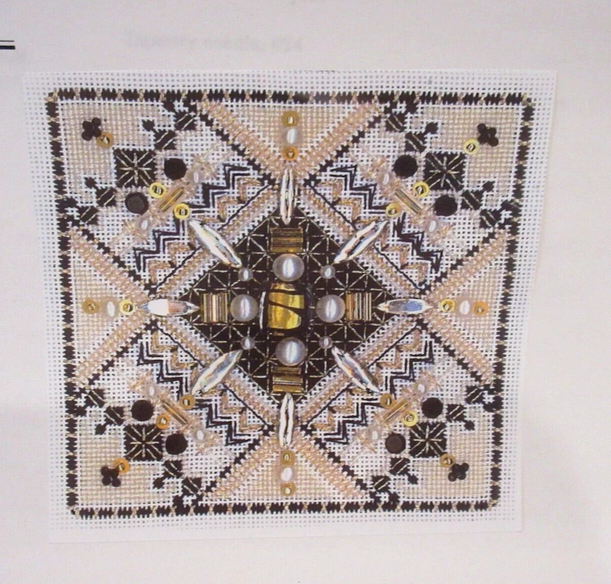 Gay Ann Rogers STITCHING GODDESS BOX TOP Ctd Thread/Needlepoint Pattern