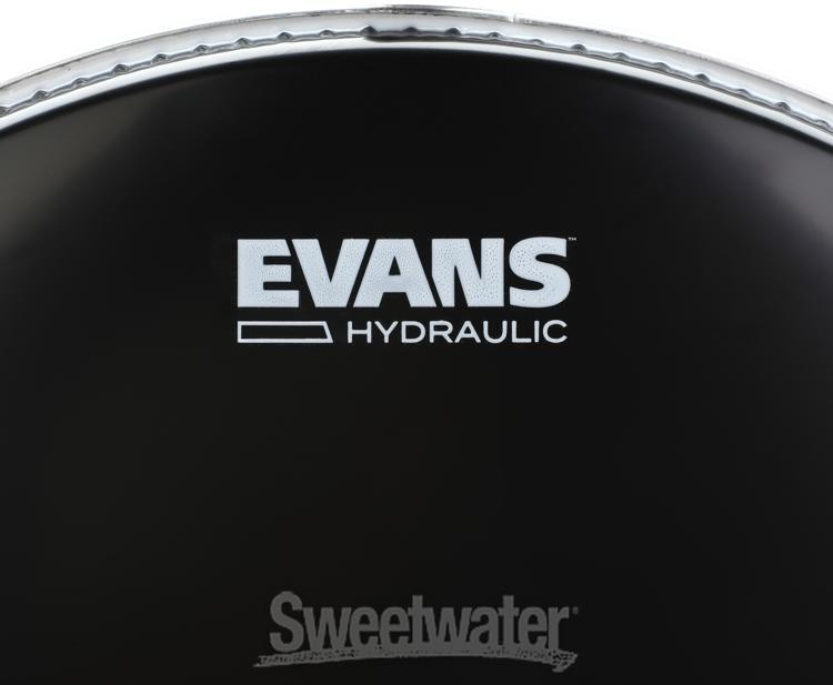 Evans Hydraulic Black Drumhead - 15 inches
