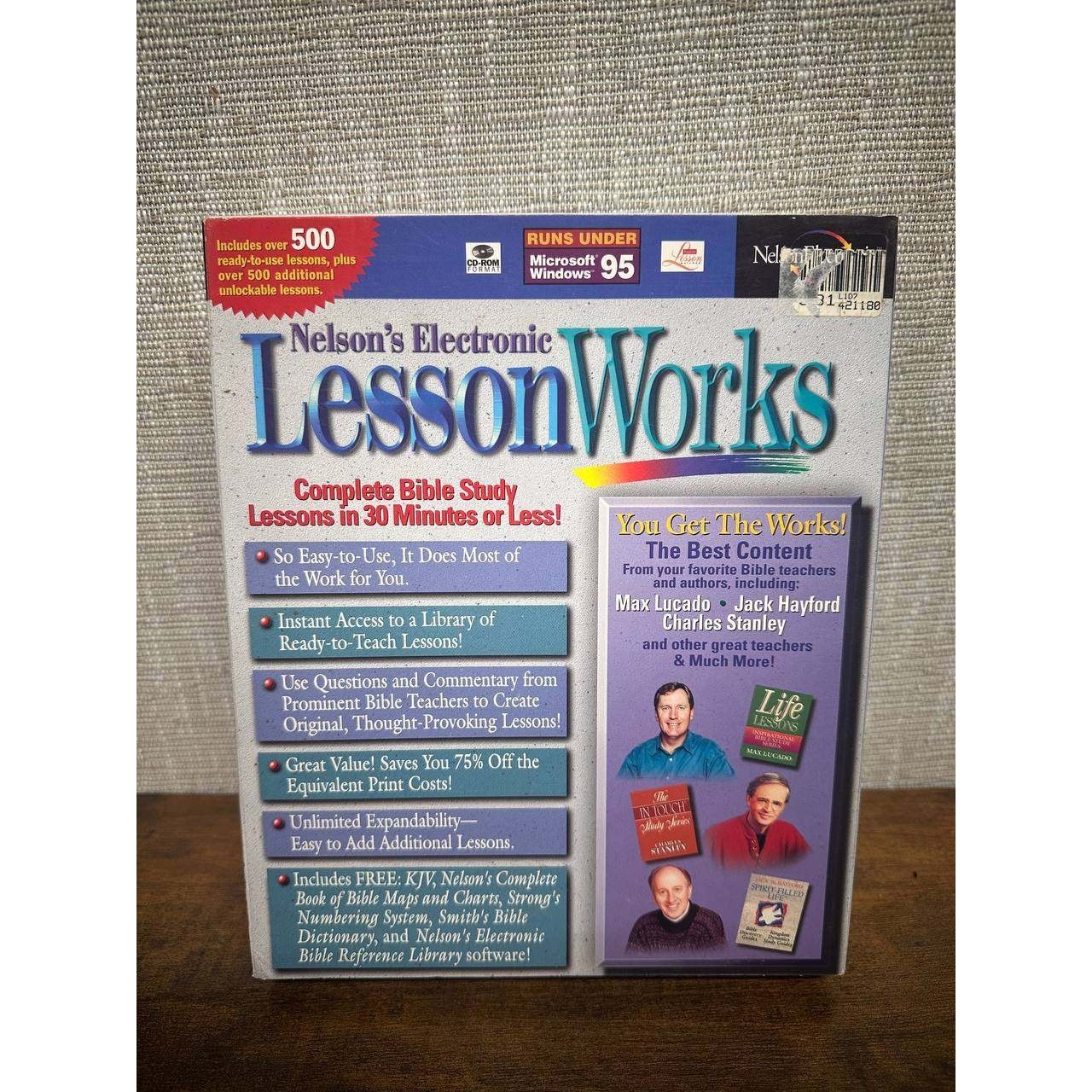 Nelson's Electronic LessonWorks Bible Study Software Windows 95 New 039-5 (18)