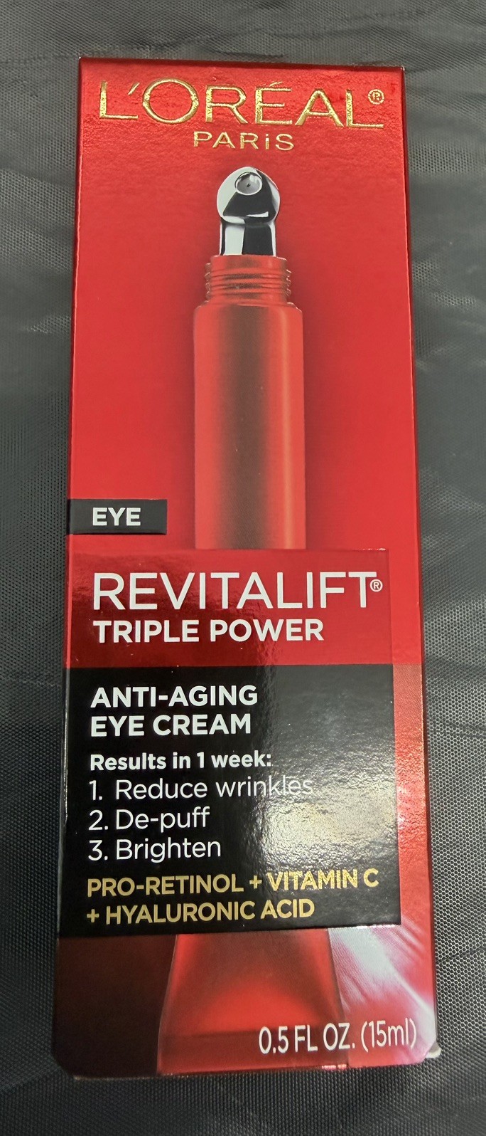 L'Oreal Revitalift Triple Power Eye Treatment Cream Repair Wrinkles Bags Loreal