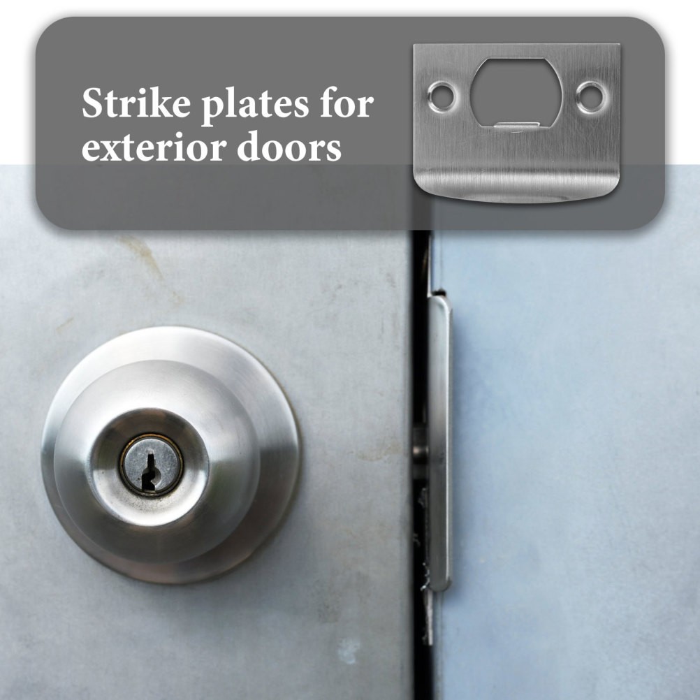 4 Sets Strike Plates for Interior Doors Reinforcement Latch Guard