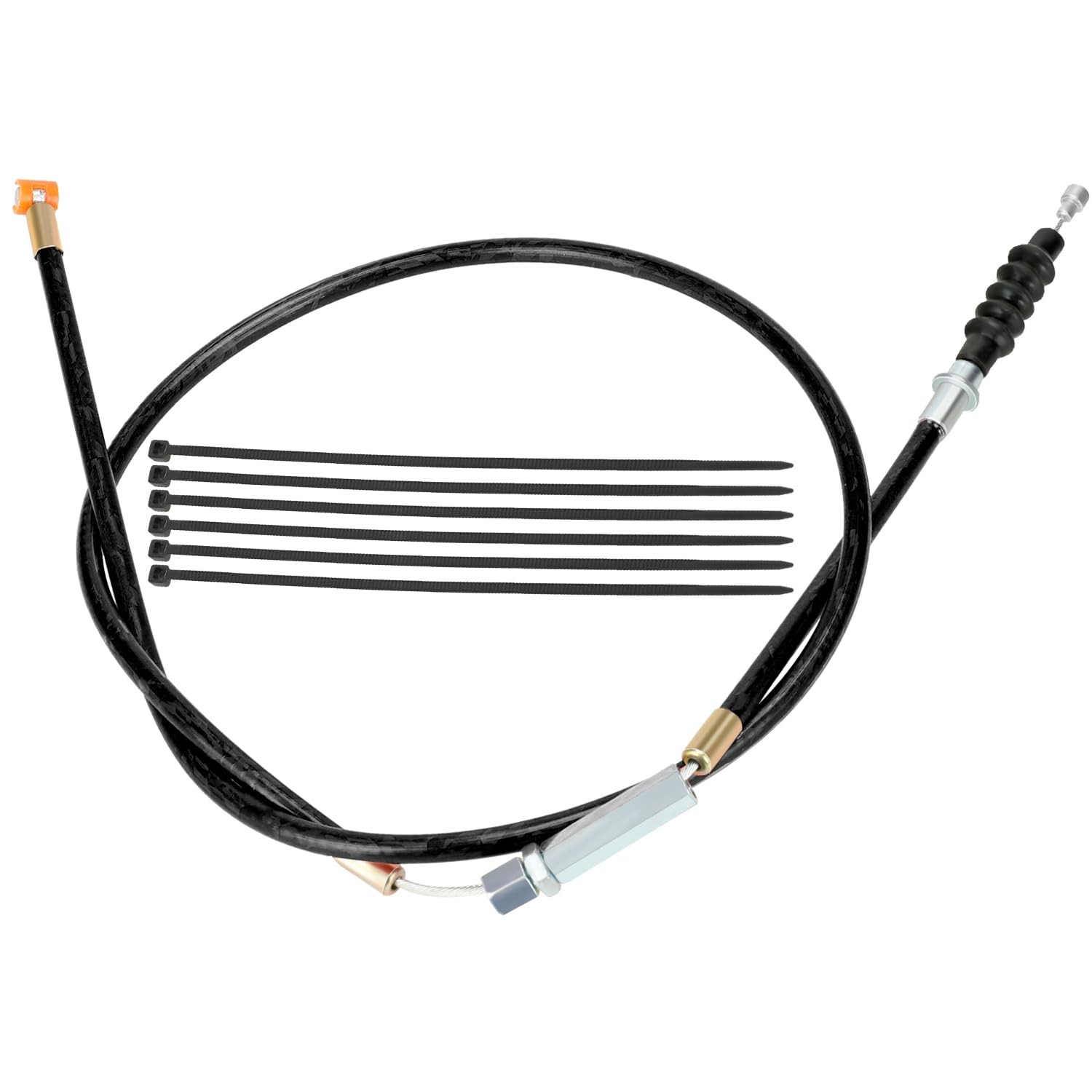 YOXUFA 38.98 inch Clutch Cable Adjustable for 50cc 70cc 90cc 110cc Black