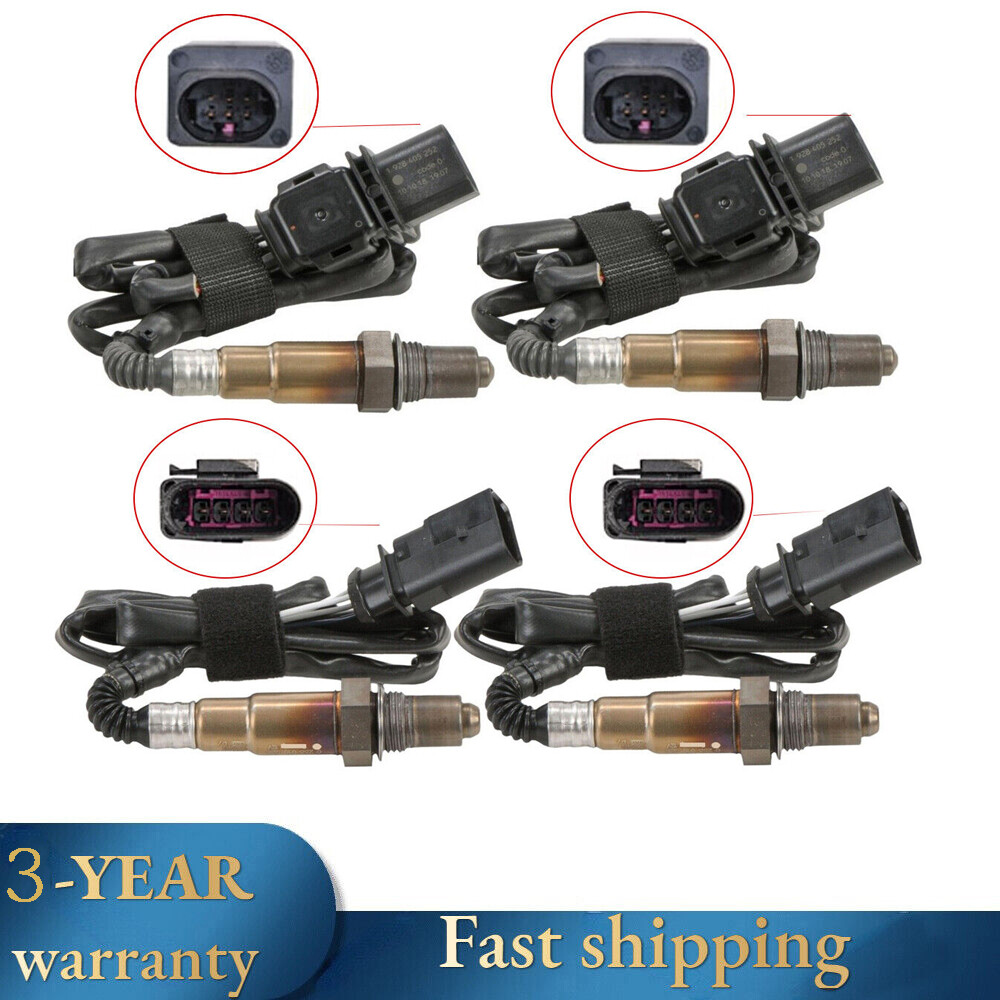 4X Up+Down Oxygen Sensor For 07-2010 Audi Q7 07-2017 Volkswagen Touareg 3.6L V6