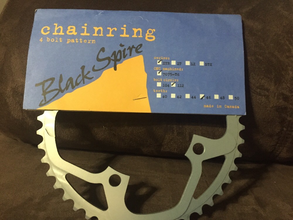 XTR BlackSpire 46 Teeth, 112 4 Bolt Sircle