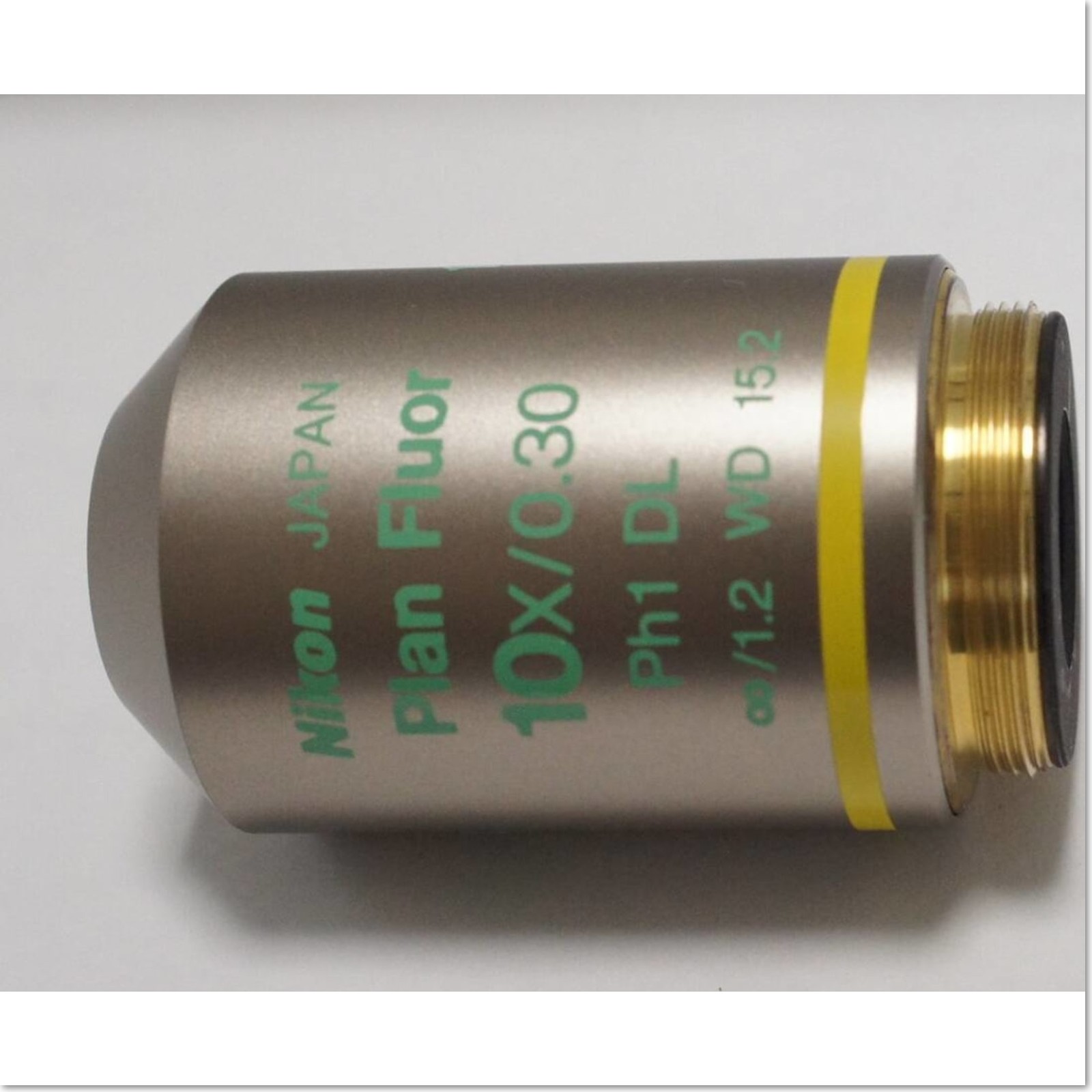 Nikon CFI Plan Fluor DL 10X Phase Contrast Objective Lens Used